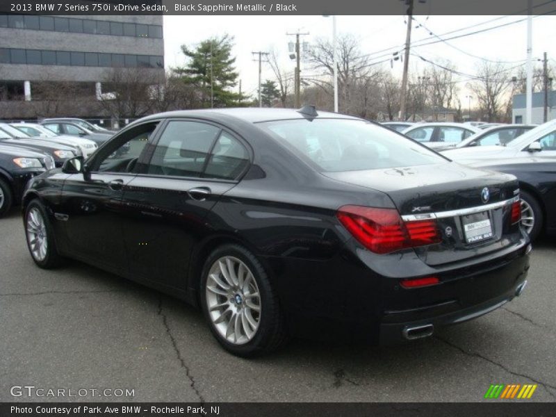 Black Sapphire Metallic / Black 2013 BMW 7 Series 750i xDrive Sedan