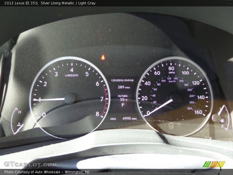 Silver Lining Metallic / Light Gray 2013 Lexus ES 350