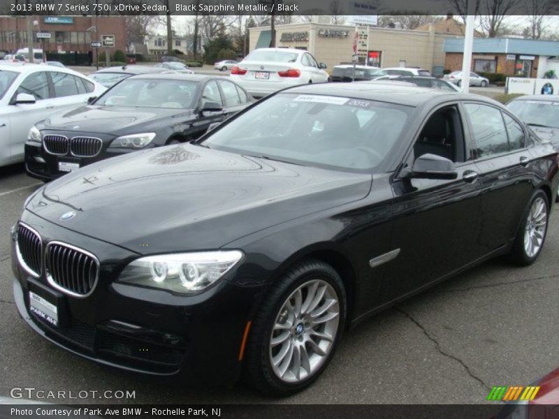Black Sapphire Metallic / Black 2013 BMW 7 Series 750i xDrive Sedan