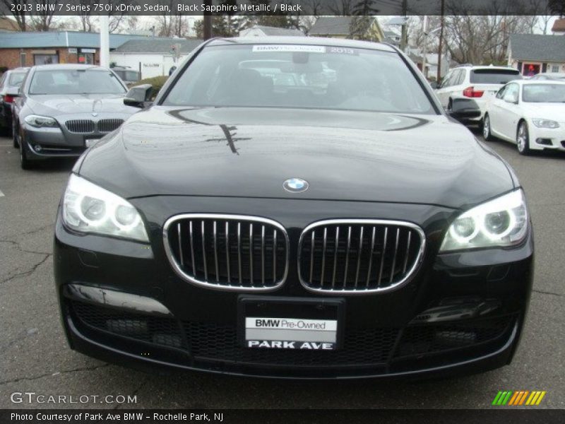 Black Sapphire Metallic / Black 2013 BMW 7 Series 750i xDrive Sedan