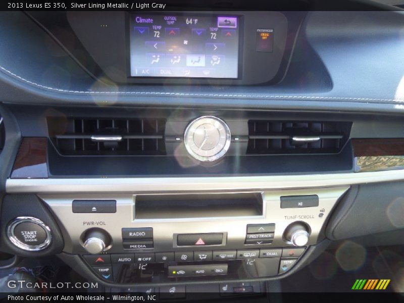 Silver Lining Metallic / Light Gray 2013 Lexus ES 350