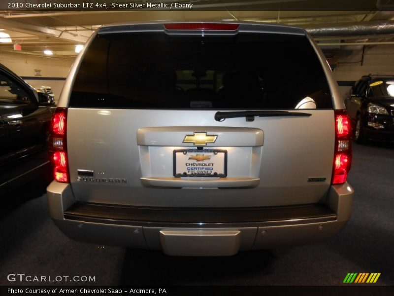 Sheer Silver Metallic / Ebony 2010 Chevrolet Suburban LTZ 4x4