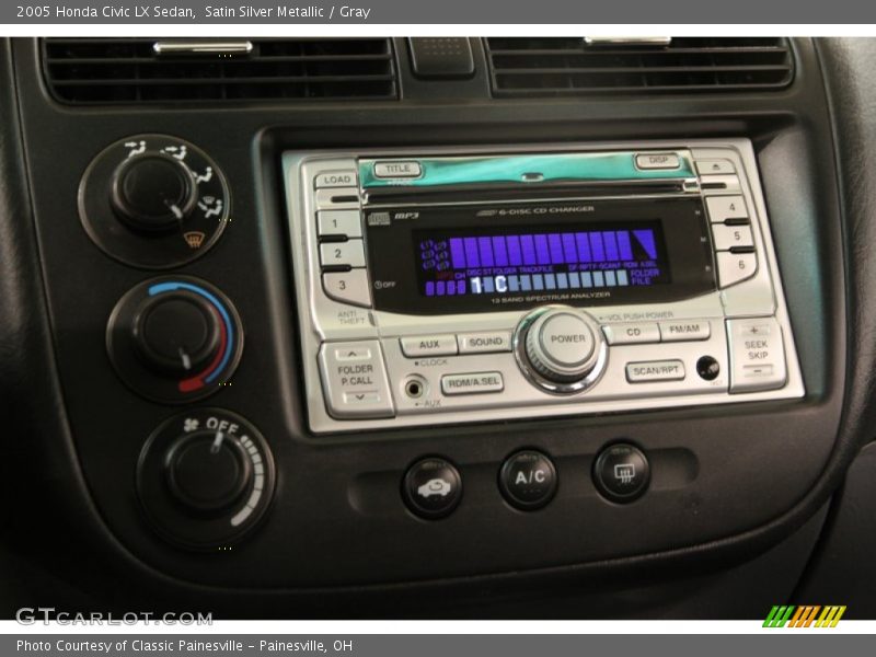 Satin Silver Metallic / Gray 2005 Honda Civic LX Sedan