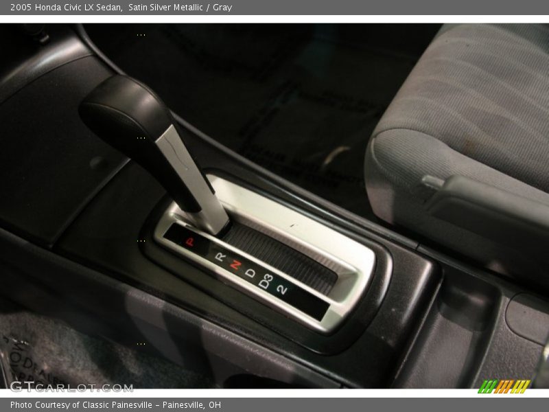 Satin Silver Metallic / Gray 2005 Honda Civic LX Sedan