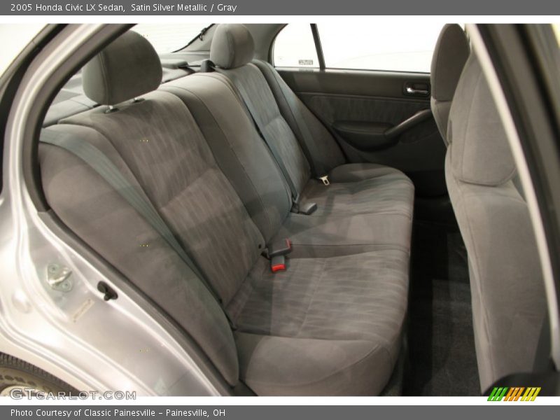 Satin Silver Metallic / Gray 2005 Honda Civic LX Sedan