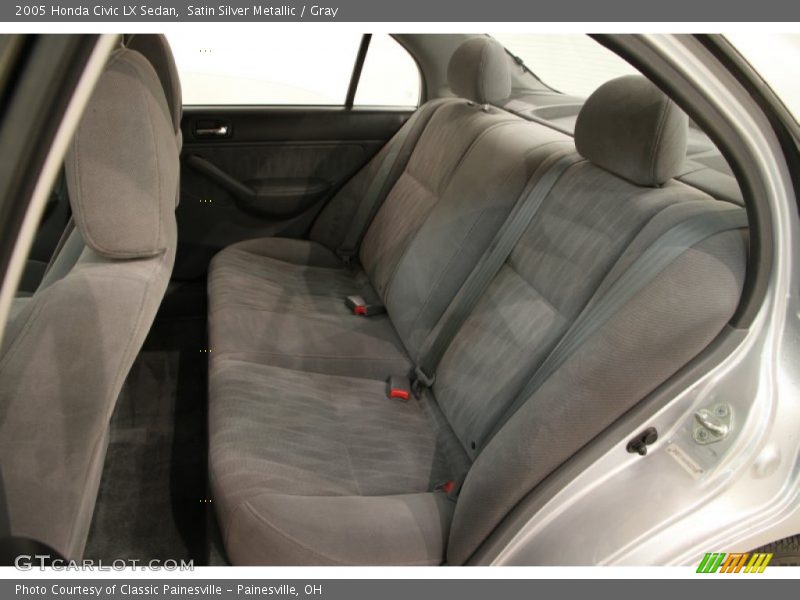 Satin Silver Metallic / Gray 2005 Honda Civic LX Sedan