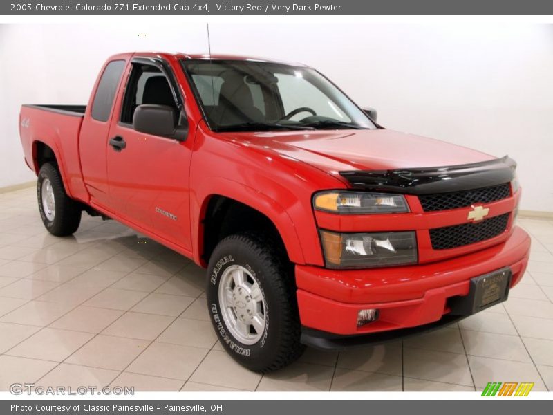 Victory Red / Very Dark Pewter 2005 Chevrolet Colorado Z71 Extended Cab 4x4