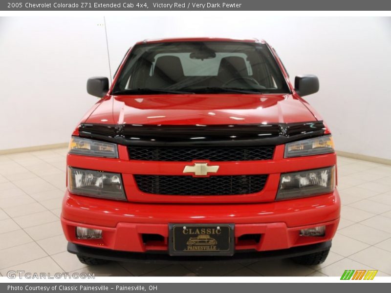 Victory Red / Very Dark Pewter 2005 Chevrolet Colorado Z71 Extended Cab 4x4