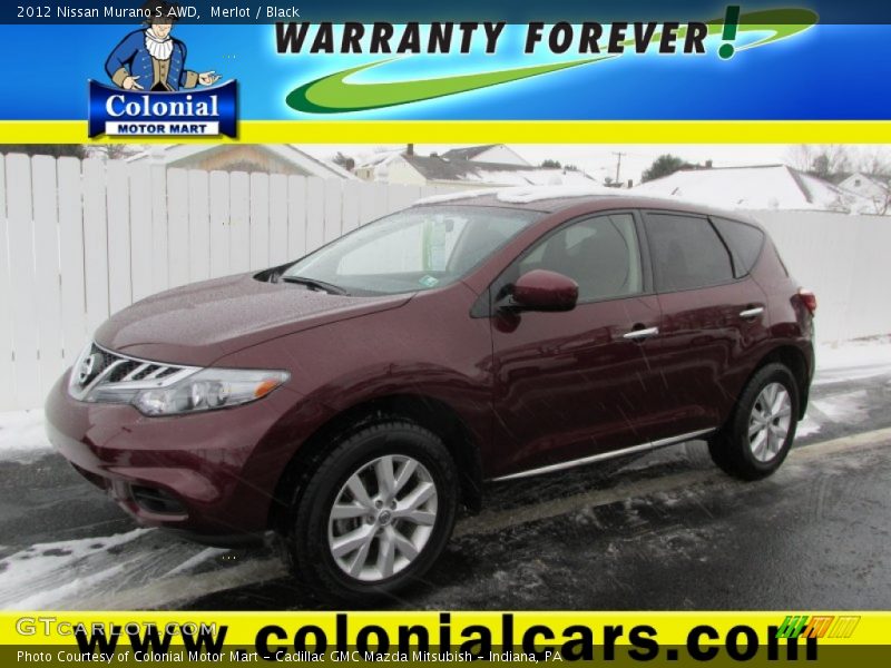 Merlot / Black 2012 Nissan Murano S AWD