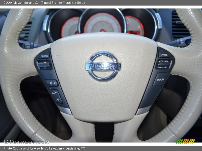 Tinted Bronze Metallic / Beige 2009 Nissan Murano SL