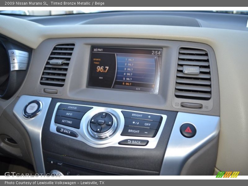 Tinted Bronze Metallic / Beige 2009 Nissan Murano SL