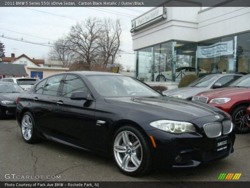Carbon Black Metallic / Oyster/Black 2011 BMW 5 Series 550i xDrive Sedan