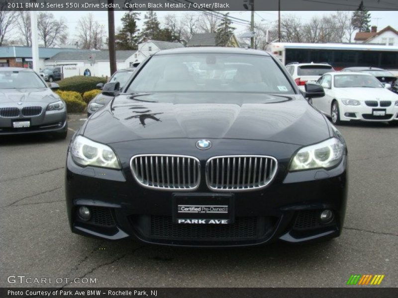 Carbon Black Metallic / Oyster/Black 2011 BMW 5 Series 550i xDrive Sedan