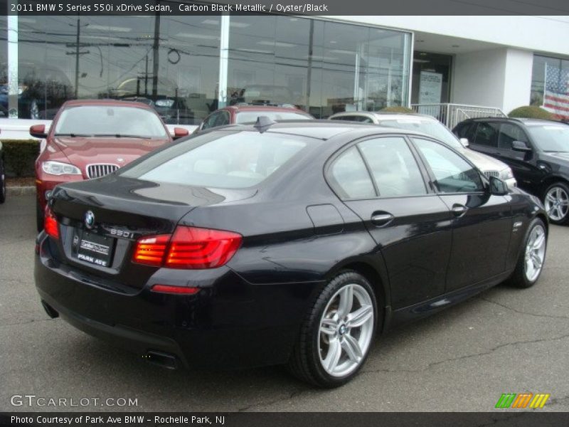 Carbon Black Metallic / Oyster/Black 2011 BMW 5 Series 550i xDrive Sedan