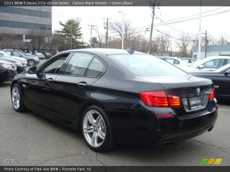 Carbon Black Metallic / Oyster/Black 2011 BMW 5 Series 550i xDrive Sedan