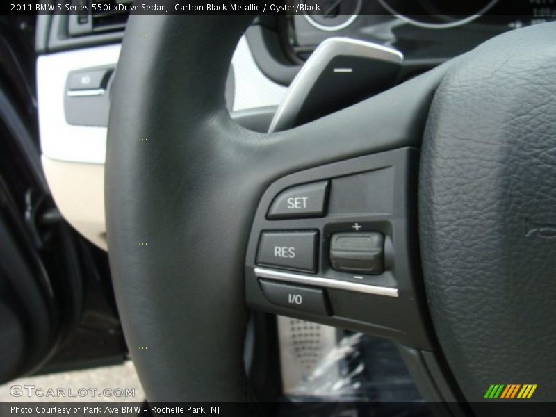 Carbon Black Metallic / Oyster/Black 2011 BMW 5 Series 550i xDrive Sedan