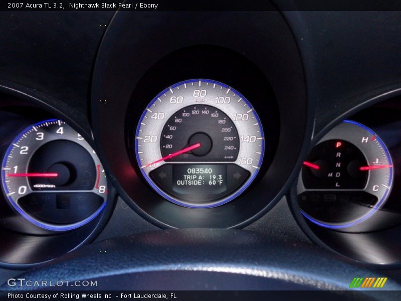 Nighthawk Black Pearl / Ebony 2007 Acura TL 3.2