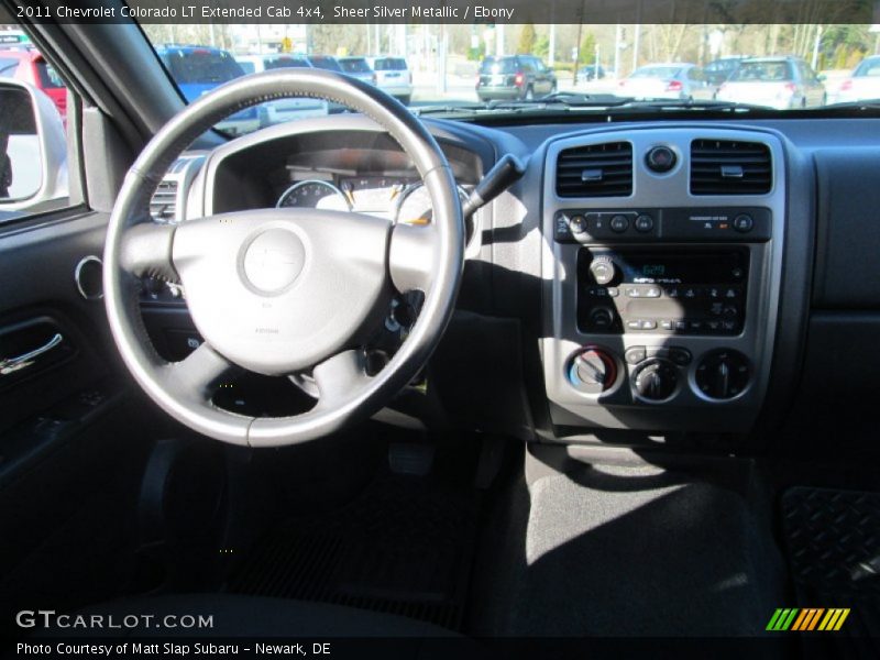 Sheer Silver Metallic / Ebony 2011 Chevrolet Colorado LT Extended Cab 4x4