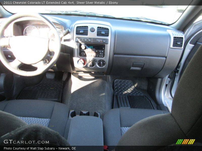Sheer Silver Metallic / Ebony 2011 Chevrolet Colorado LT Extended Cab 4x4