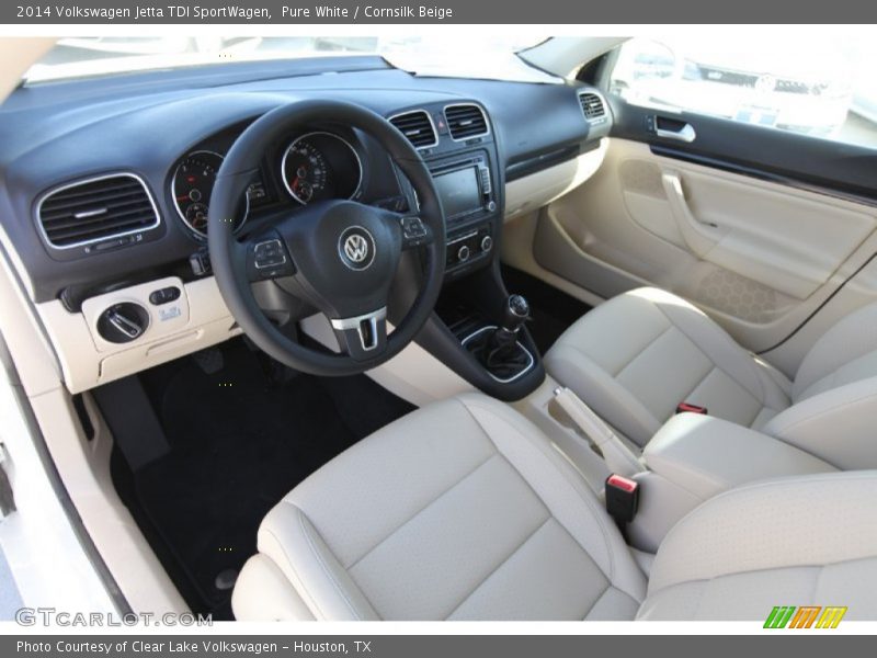  2014 Jetta TDI SportWagen Cornsilk Beige Interior