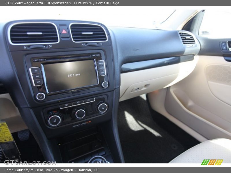 Pure White / Cornsilk Beige 2014 Volkswagen Jetta TDI SportWagen
