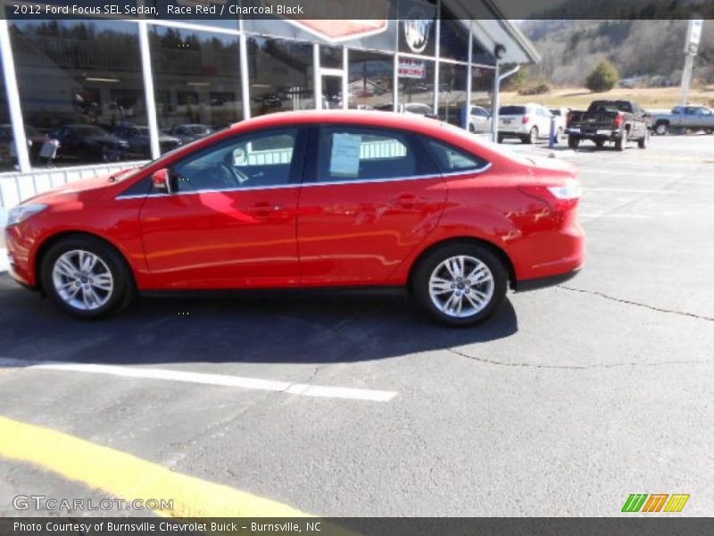 Race Red / Charcoal Black 2012 Ford Focus SEL Sedan