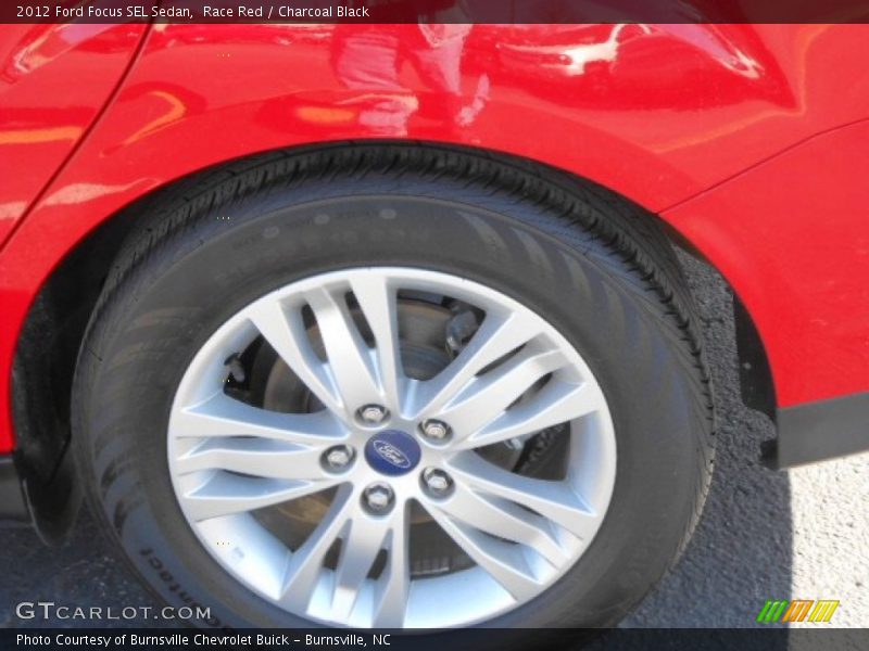 Race Red / Charcoal Black 2012 Ford Focus SEL Sedan