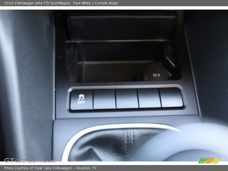 Pure White / Cornsilk Beige 2014 Volkswagen Jetta TDI SportWagen