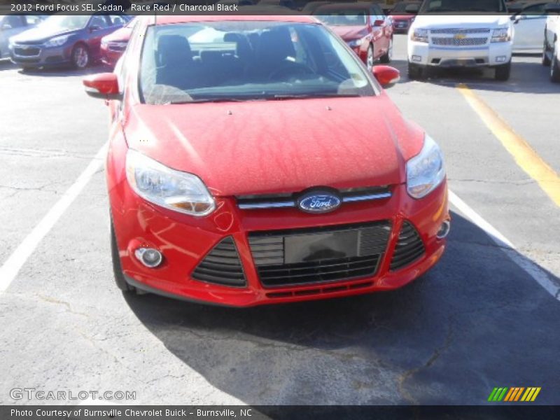 Race Red / Charcoal Black 2012 Ford Focus SEL Sedan