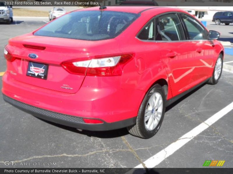 Race Red / Charcoal Black 2012 Ford Focus SEL Sedan