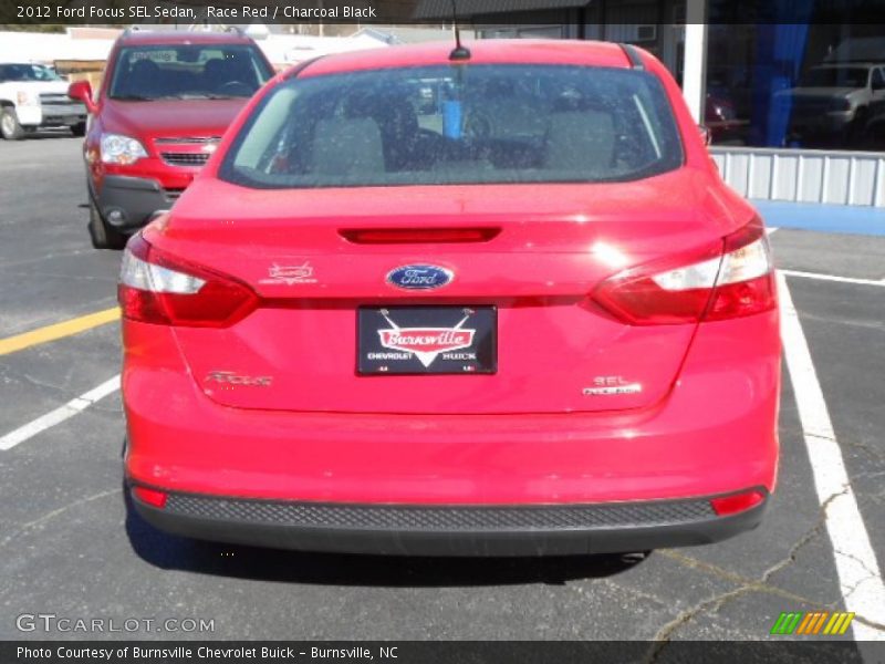 Race Red / Charcoal Black 2012 Ford Focus SEL Sedan