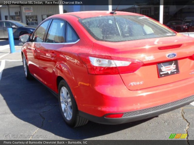 Race Red / Charcoal Black 2012 Ford Focus SEL Sedan