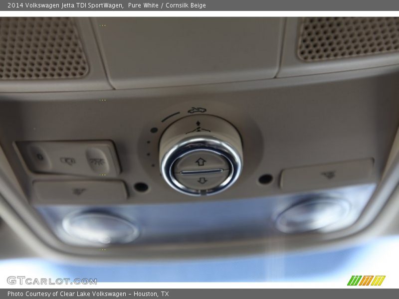 Pure White / Cornsilk Beige 2014 Volkswagen Jetta TDI SportWagen