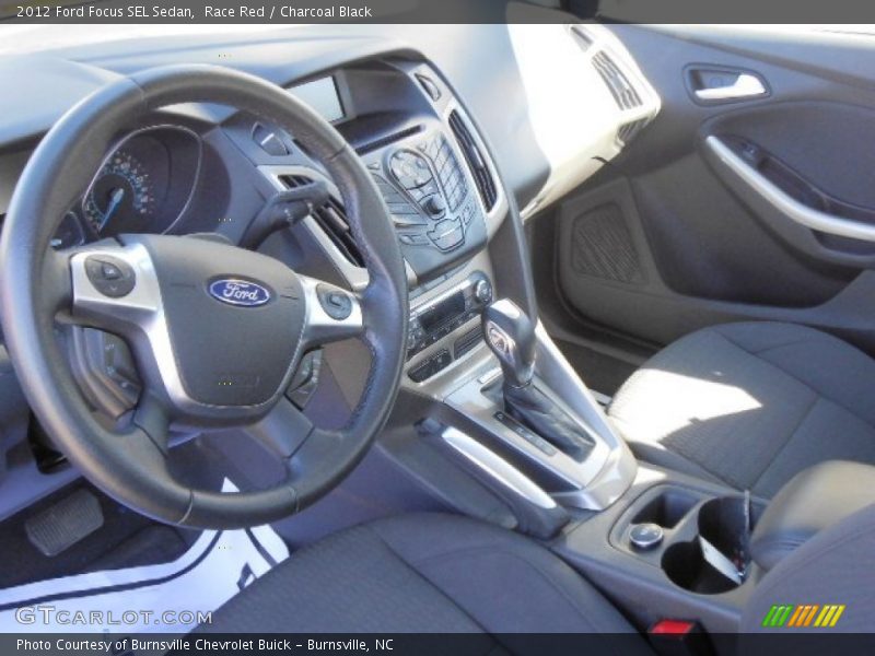 Race Red / Charcoal Black 2012 Ford Focus SEL Sedan