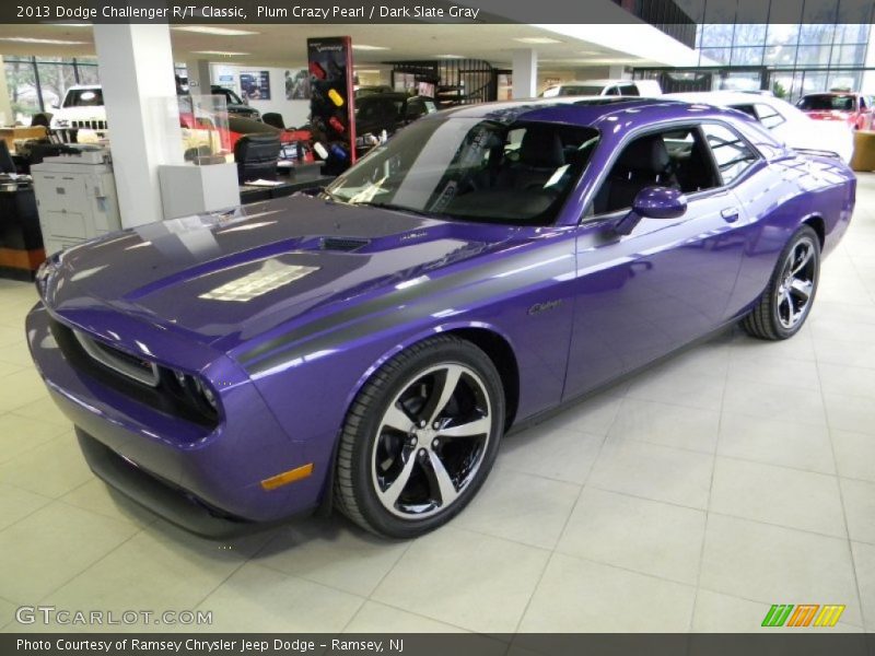 Plum Crazy Pearl / Dark Slate Gray 2013 Dodge Challenger R/T Classic