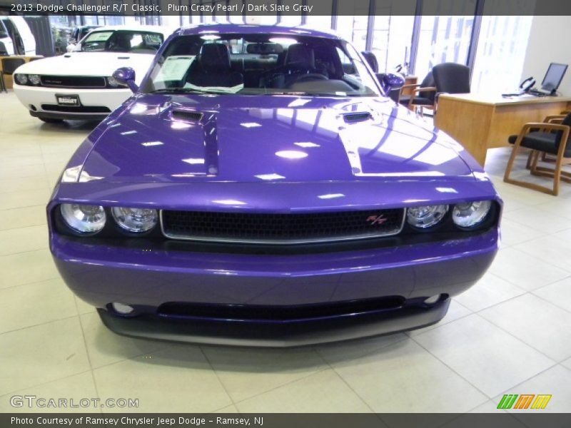 Plum Crazy Pearl / Dark Slate Gray 2013 Dodge Challenger R/T Classic