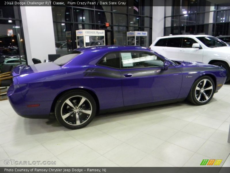 Plum Crazy Pearl / Dark Slate Gray 2013 Dodge Challenger R/T Classic