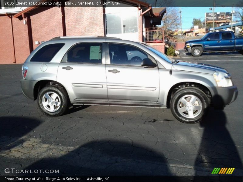 Dark Silver Metallic / Light Gray 2005 Chevrolet Equinox LS AWD