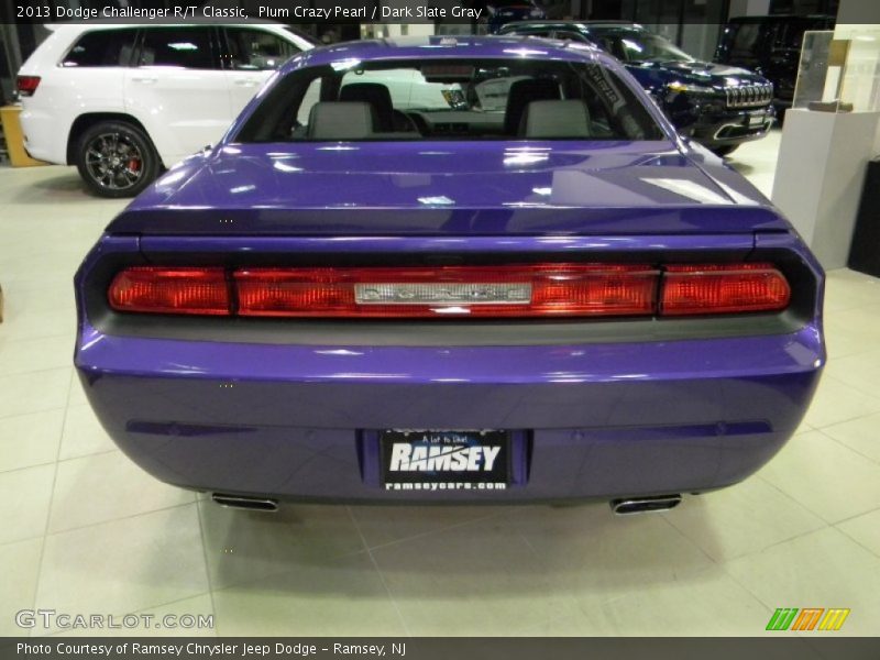 Plum Crazy Pearl / Dark Slate Gray 2013 Dodge Challenger R/T Classic