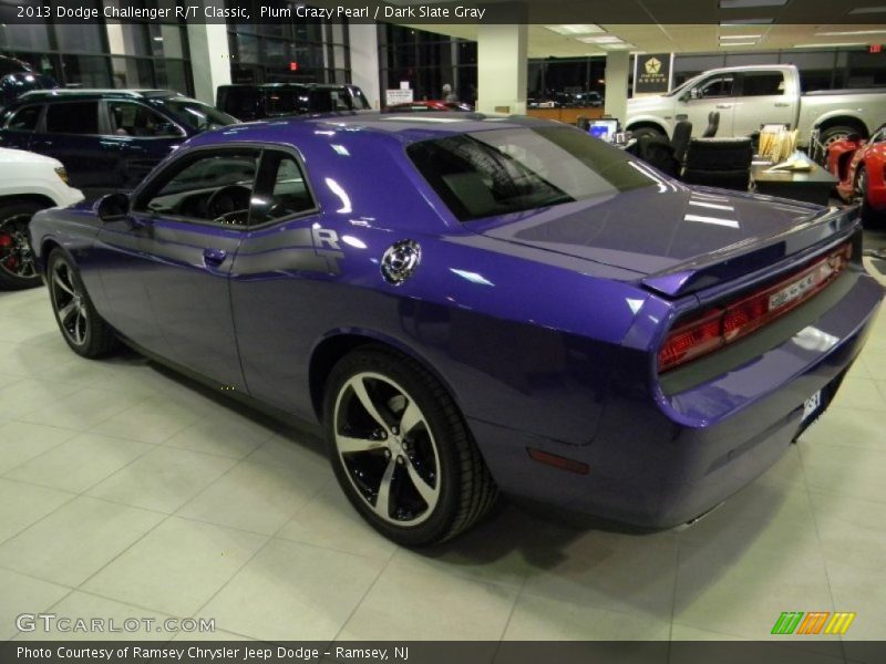 Plum Crazy Pearl / Dark Slate Gray 2013 Dodge Challenger R/T Classic