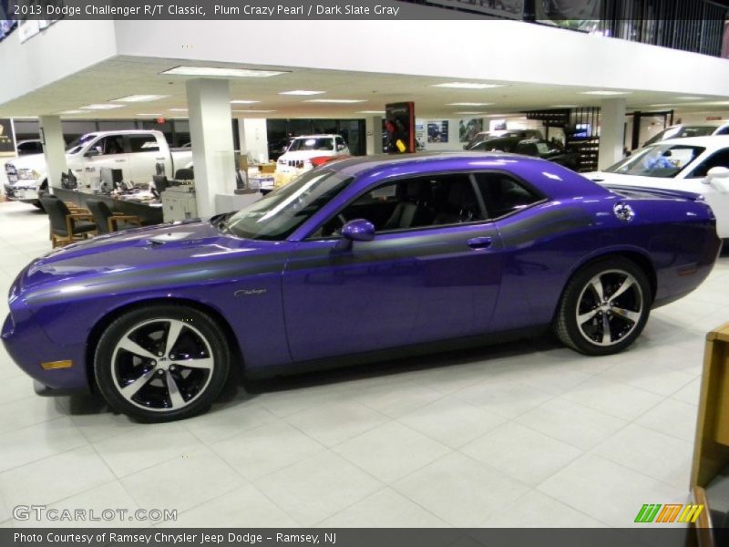 Plum Crazy Pearl / Dark Slate Gray 2013 Dodge Challenger R/T Classic