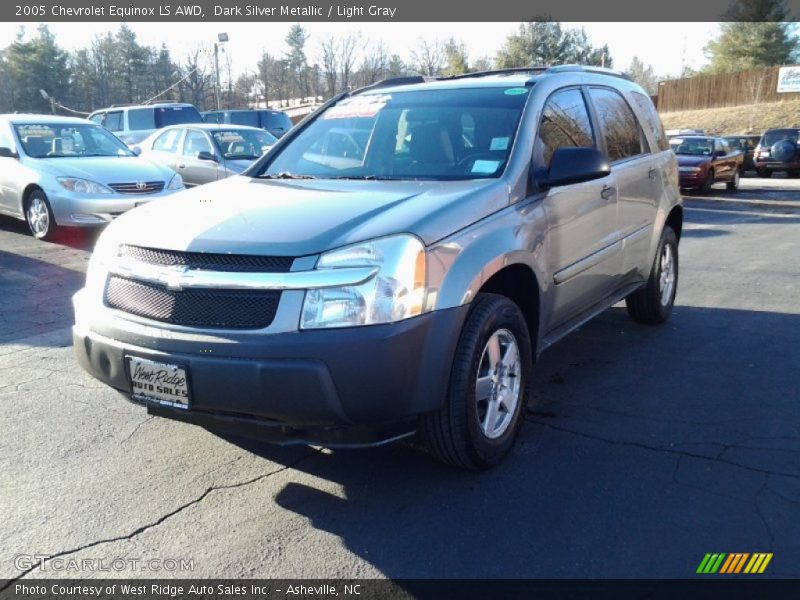 Dark Silver Metallic / Light Gray 2005 Chevrolet Equinox LS AWD
