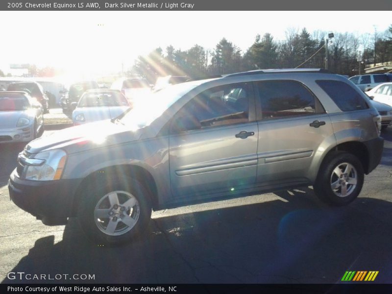 Dark Silver Metallic / Light Gray 2005 Chevrolet Equinox LS AWD