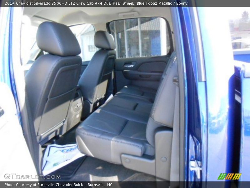 Blue Topaz Metallic / Ebony 2014 Chevrolet Silverado 3500HD LTZ Crew Cab 4x4 Dual Rear Wheel