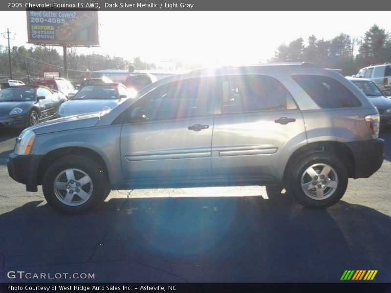 Dark Silver Metallic / Light Gray 2005 Chevrolet Equinox LS AWD