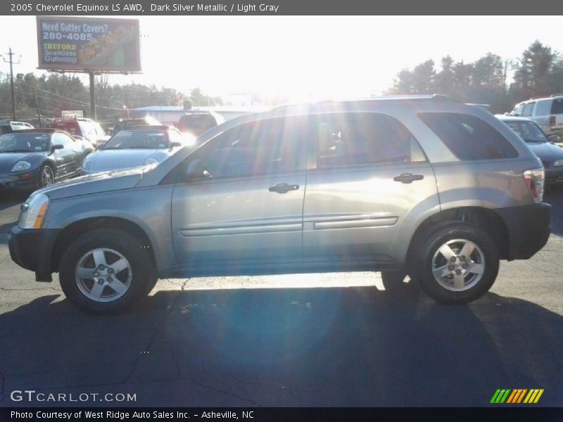 Dark Silver Metallic / Light Gray 2005 Chevrolet Equinox LS AWD