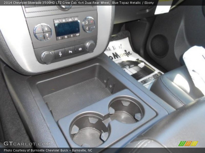 Blue Topaz Metallic / Ebony 2014 Chevrolet Silverado 3500HD LTZ Crew Cab 4x4 Dual Rear Wheel