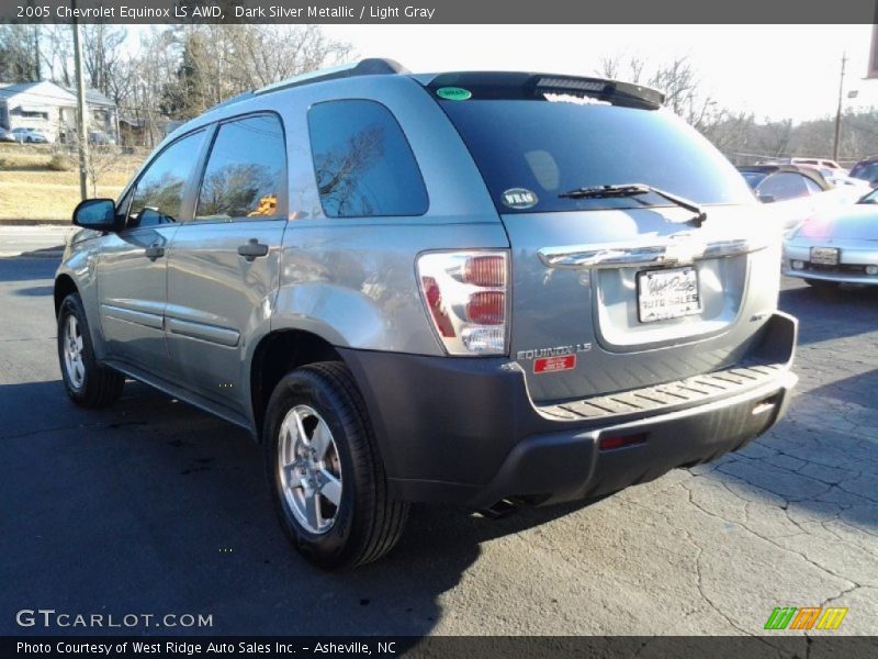 Dark Silver Metallic / Light Gray 2005 Chevrolet Equinox LS AWD