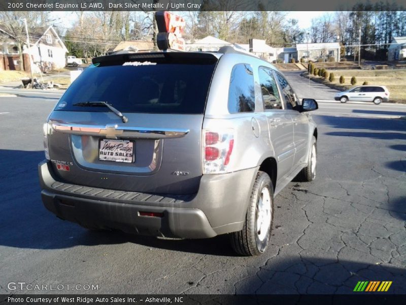 Dark Silver Metallic / Light Gray 2005 Chevrolet Equinox LS AWD