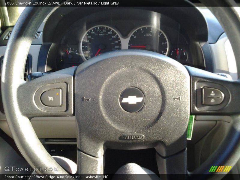 Dark Silver Metallic / Light Gray 2005 Chevrolet Equinox LS AWD